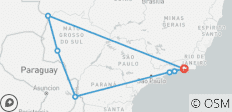  Maßgeschneiderte Brasilien-Reise mit Begleitung, täglicher Abreise und privatem Reiseleiter - 7 Destinationen 
