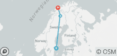  Schweden &amp; Norwegen: Arktische Träume am Polarkreis - 4 Destinationen 