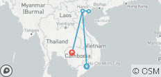  Vietnam und Kambodscha - 5 Destinationen 