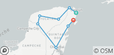  Circuit des cénotes de la Riviera Maya : Explorez le Yucatan et le Quintana Roo (9 jours) - 8 destinations 
