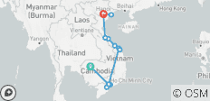  RONDREIS VIETNAM EN CAMBODJA: INDOCHINA ONTDEKKING - 14 bestemmingen 