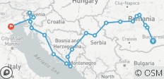  The Best of Romania Serbia Bosnia Herzegovina Croatia Slovenia Italy 13 Days - 21 destinations 