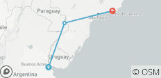  Independent Buenos Aires City Stay with Iguassu Falls &amp; Rio de Janeiro - 3 destinations 