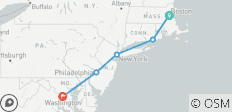  Best of the East Coast 9 Days - 5 destinations 