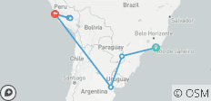  Selbst geführter Aufenthalt in Brasilien, Argentinien &amp; Peru - 10 Destinationen 