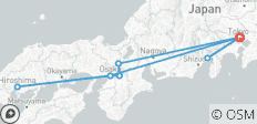  8 jours Top Japan Mini Group Tour avec 3&amp;4 Stars Hotels, Max 6 People - 9 destinations 