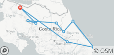  Hoogtepunten van Costa Rica 10 dagen (10 dagen) - 9 bestemmingen 
