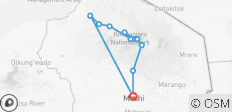  10 jours d\'ascension du Kilimandjaro par la route du cercle nord - 11 destinations 