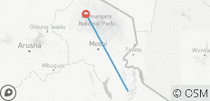  Kilimanjaro Radfahren Tagesausflug - 2 Destinationen 
