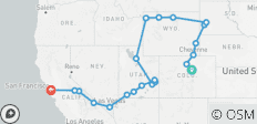  U.S. National Parks - The Rockies to San Francisco - 21 destinations 