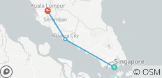  Singapur &amp; Malaysia mit privatem Reiseführer - 3 Destinationen 