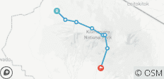  Mount Kilimanjaro climb 10-Days Northern Crater route (all accommodation and transport are included) - 8 destinations 