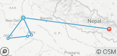  India\'s Golden Triangle with Kathmandu (from Delhi to Kathmandu) - 6 destinations 
