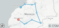  Voyage sur mesure au Maroc, départ quotidien et voyage privé - 9 jours - 10 destinations 