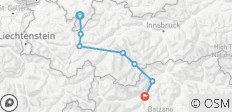  Crossing the Alps E5: Oberstdorf - Merano 8/7 - 7 destinations 