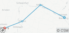  Main: Die Kurze von Bamberg nach Würzburg (5 Tage) - 4 Destinationen 