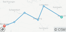  Main: Glanzlichter von Bayreuth nach Würzburg (7 Tage) - 6 Destinationen 