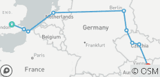  London To Vienna Trail (Summer, Start London, 8 Days) - 9 destinations 