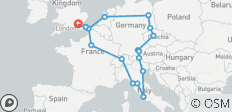  European Inspiration (Summer, Start London, 19 Days) - 20 destinations 