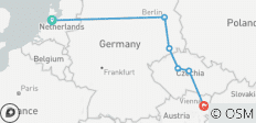  London To Vienna Trail (Summer, Start Amsterdam, 8 Days) - 6 destinations 