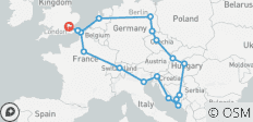  European Dream (Start Amsterdam, 20 Days) - 20 destinations 