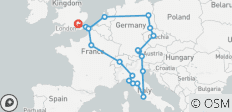  European Whirl (Hostels From Apr \'27, Summer, Start London, Classic) - 20 destinations 