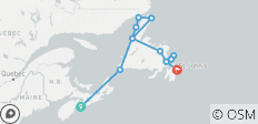  Cirkel Newfoundland &amp; Labrador - 12 bestemmingen 