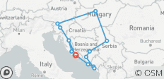  Best of Balkans start Split (15 Days) - 14 destinations 