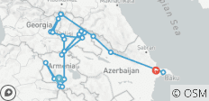  Kleingruppen-Rundreise – Armenien, Georgien &amp; Aserbaidschan - 24 Destinationen 