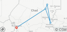  Ontdekkingstocht Sahara - Ennedi &amp; Meer van Ounianga 15Dagen/14 Nachten - 6 bestemmingen 