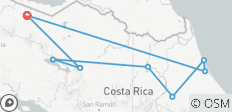  Hoogtepunten van Costa Rica 6 dagen (6 dagen) - 8 bestemmingen 