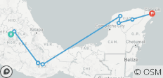  Viva Mexico Tour - 12 Days - 9 destinations 