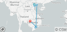  Vietnam und Kambodscha In-Depth in 10 Tagen - 7 Destinationen 
