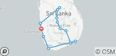  Sri Lanka Highlights mit Badeurlaub in Kalutara oder auf den Malediven - mit Badeurlaub in Kalutara inkl. intern. Flüge (inkl Flug) - 13 Destinationen 