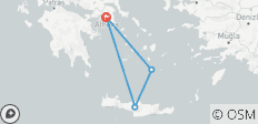  Athènes, Santorin et Crète Deluxe - 4 destinations 