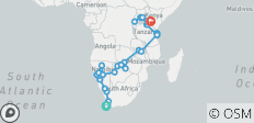  Great African Expedition North - 57 days - 36 destinations 