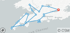  Routes de campagne du Pays de Galles, du Devon et des Cornouailles (petits groupes, 13 jours) (23 destinations) - 23 destinations 