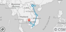  Reise nach Angkor Wat - 15 Tage - 11 Destinationen 