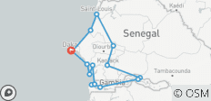  Senegal Culture History and Nature 12 Days/11 Nights - 16 destinations 