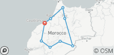  Morocco in Luxury: Casablanca Round Trip - 14 Days - 9 destinations 