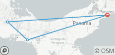  Viaje en coche: aventura en Panamá y explorador de playas 15D/14N - 4 destinos 