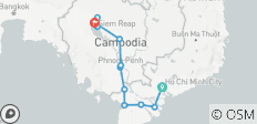  Circuit à vélo au Vietnam et au Cambodge - 13 destinations 