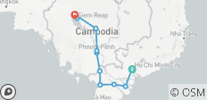  Vietnam &amp; Cambodia Bike Tour: Saigon to Angkor Wat - 12 destinations 