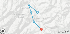  Wipptaler Skidurchquerung - leichte Routen vom Stubaital zum Brenner (7 Tage) - 5 Destinationen 