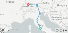  7 Tage in Italien und der Schweiz ab Rom Ende in Zürich - 7 Destinationen 