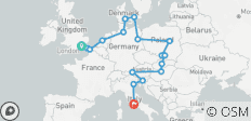  London to Rome Vistas (Winter, Start London) - 17 destinations 