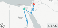 Ägypten &amp; Jordanien (Feluccarundreise) - 15 Destinationen 