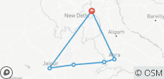  Triangle d\'or de l\'Inde avec hôtels 4 étoiles - Circuit de groupe - 6 destinations 