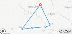  Triangle d\'or de l\'Inde avec des hôtels 4 étoiles - Circuit en groupe privé - 6 destinations 