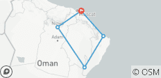  Beste Oman Rundreise - 5 Destinationen 